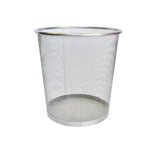 Dustbin Office Net Silver 13L(13.4L x 10.7W x 10.8H cm)(D LAND