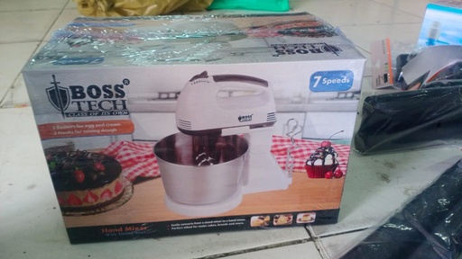 HAND MIXER 7 SPEEDS BOSS TECH(7.1D x 11.4W x 7.7H cm)