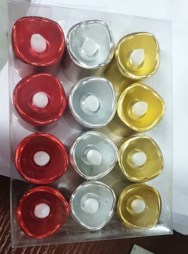 LED CANDLE 12 PCS DIFFRENT COLOR