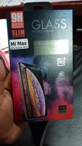 MI MAX 9D FULL GLUE BLACK GLASS