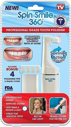 [PZDFR321] Spin Smile 360 - Professional Grade Tooth Polisher